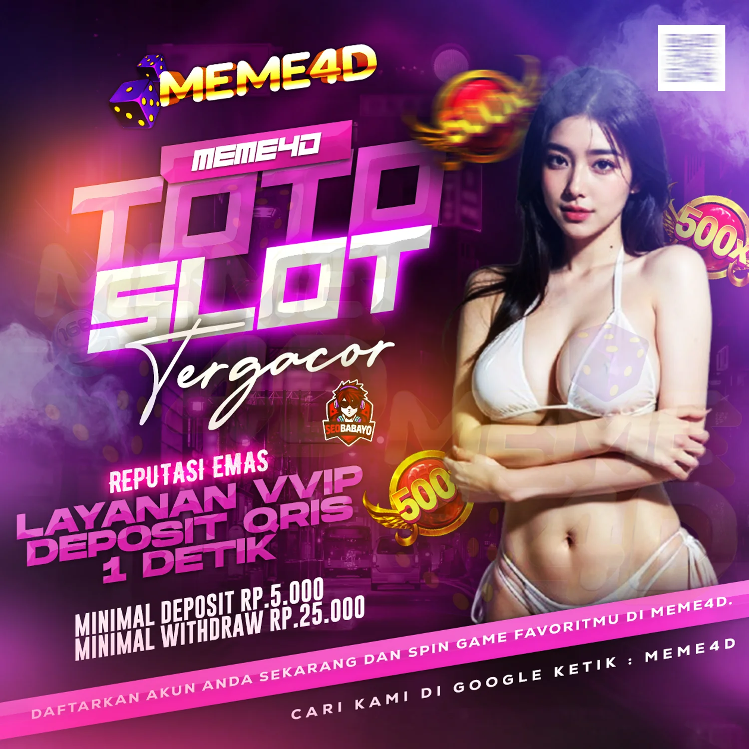 MEME4D 🦨 Reputasi Emas Situs Toto Slot Gacor Layanan VVIP Deposit QRIS 1 Detik